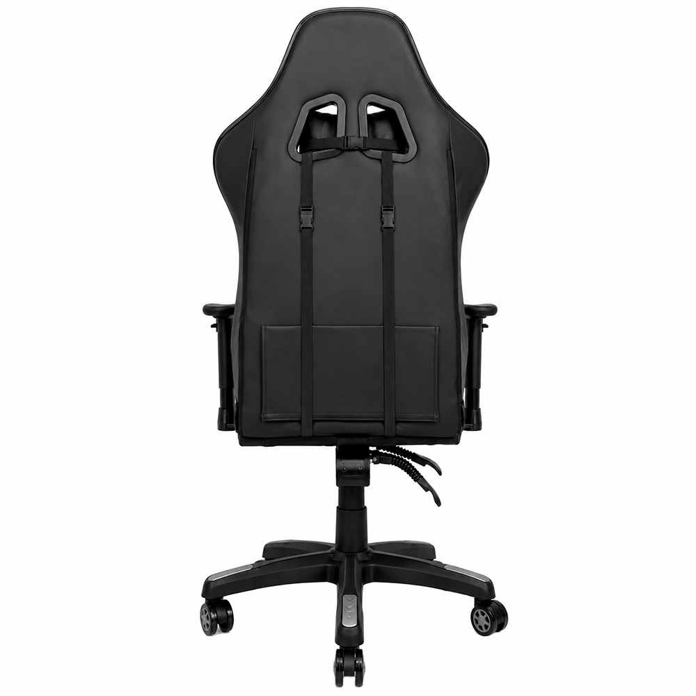 Silla gaming UP Gamer LT Series BKGY01, PU Cotton, base de nylon, reclinable, soporta hasta 100 kg, color negro y gris.